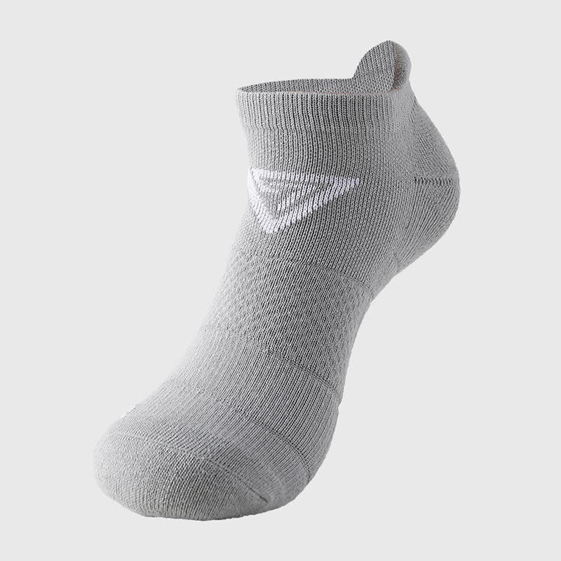 Triangle Print Cotton Ankle Compression Socks(7 Pairs) - Grey - EU40-44(US7-10) - image 6