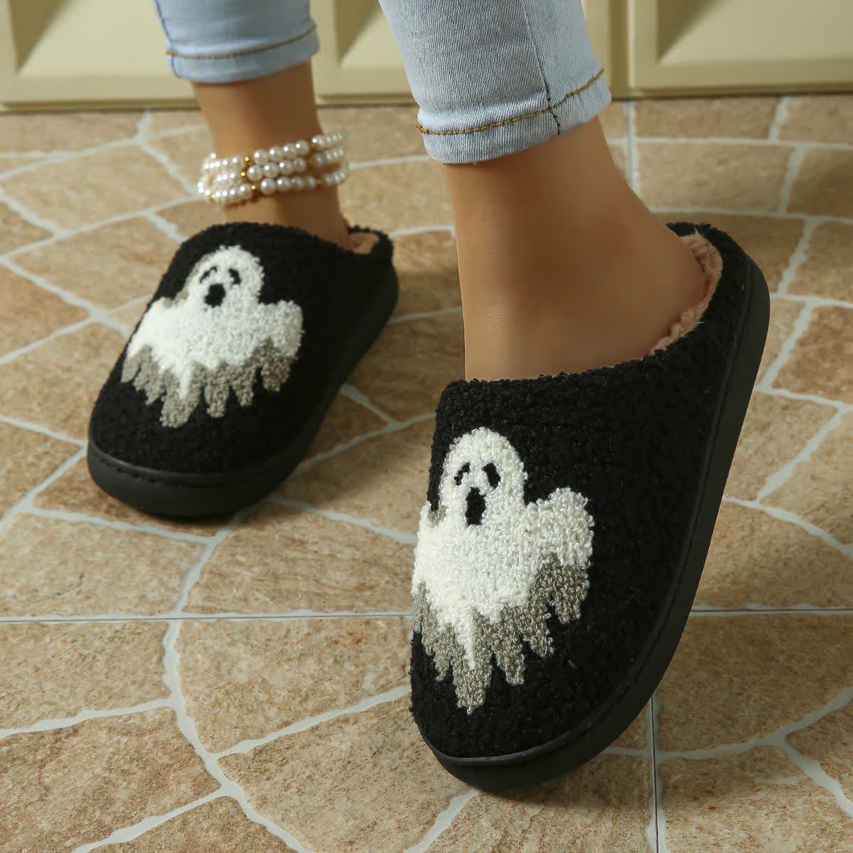 Plus Size Halloween Ghost Slippers - image 7