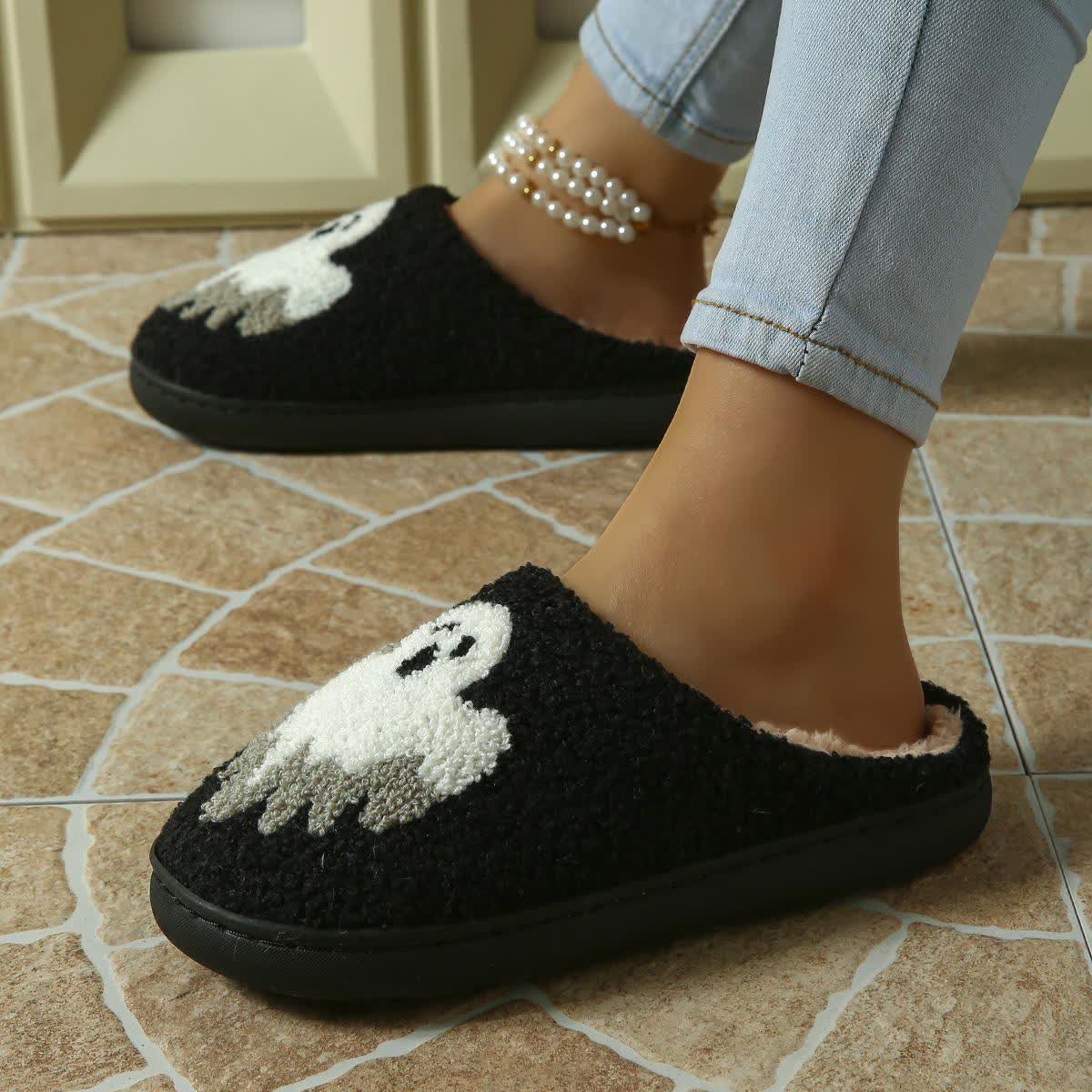 Plus Size Halloween Ghost Slippers - image 9