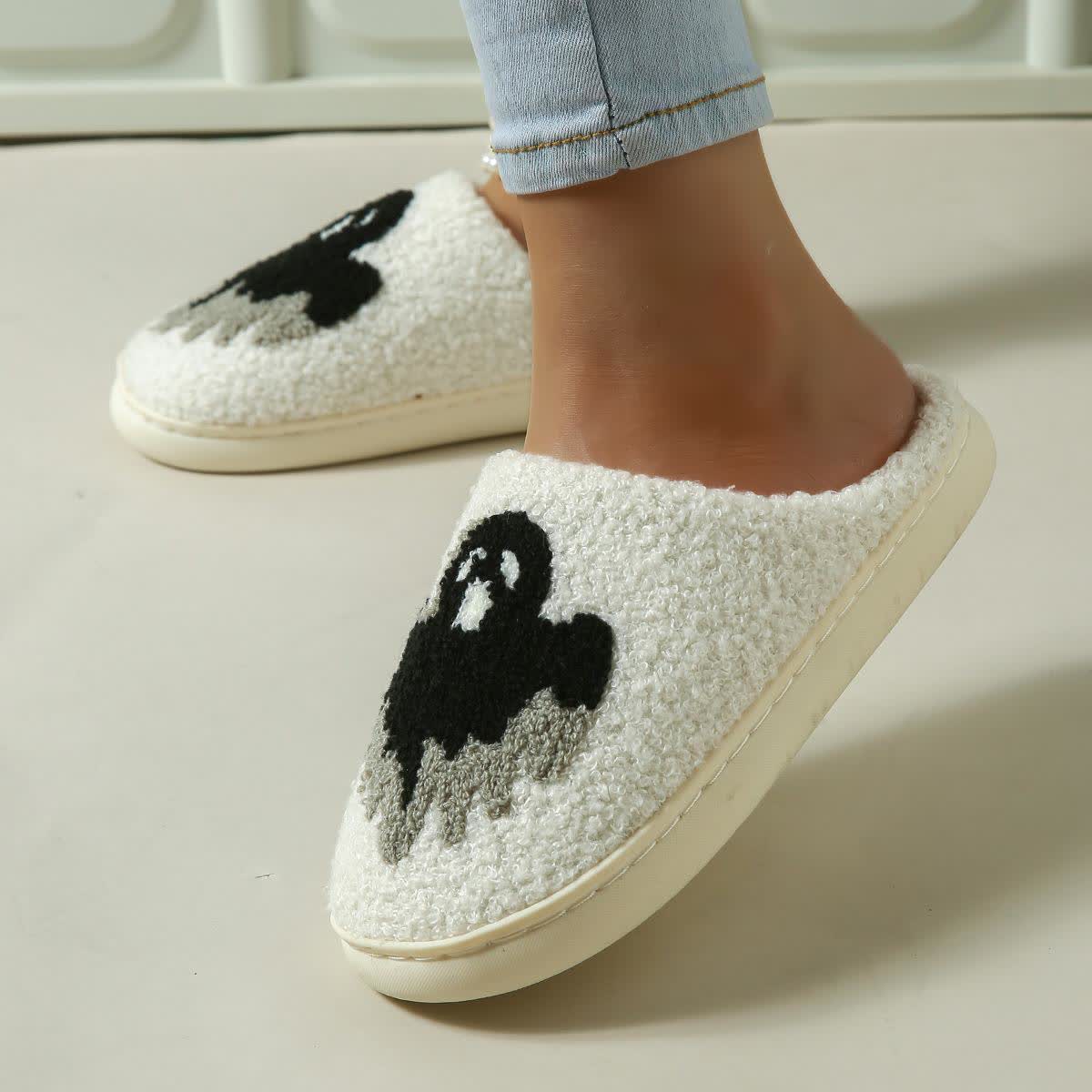 Plus Size Halloween Ghost Slippers - image 4
