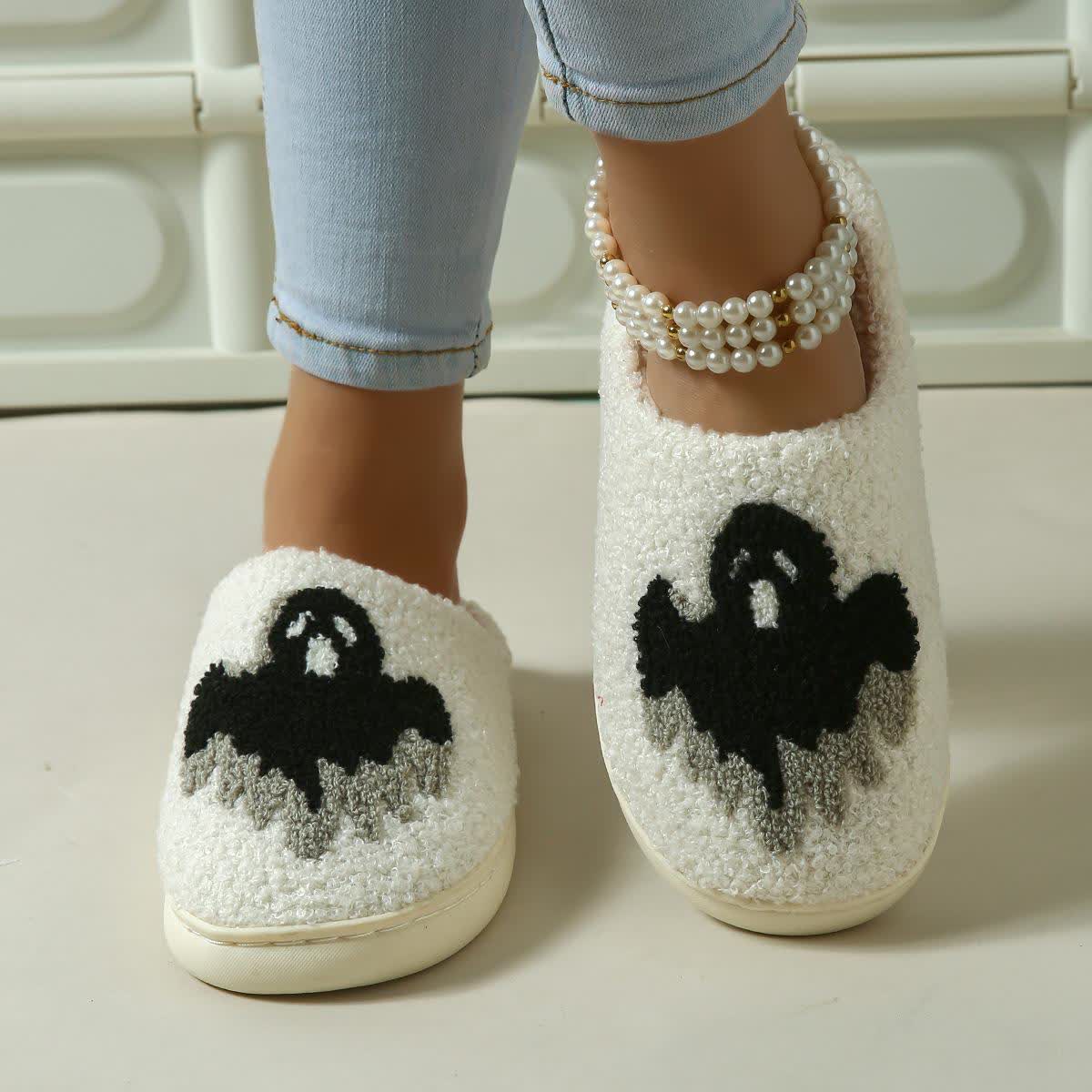Plus Size Halloween Ghost Slippers - image 2