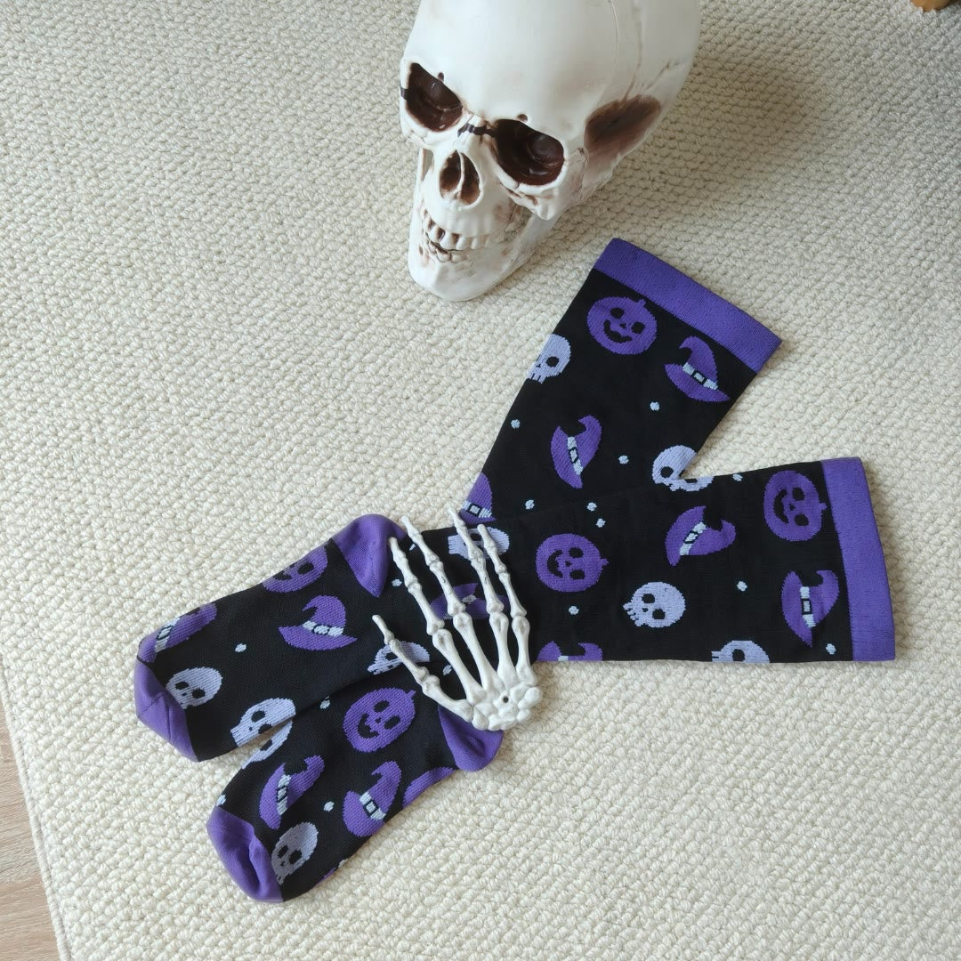 Plus Size Cute Halloween Styles Compression Socks(3 Pairs) - image 3