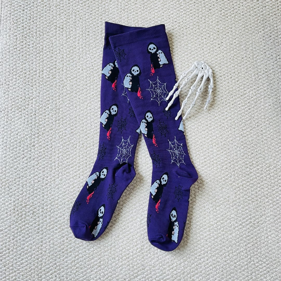 Plus Size Cute Halloween Styles Compression Socks(3 Pairs) - image 5