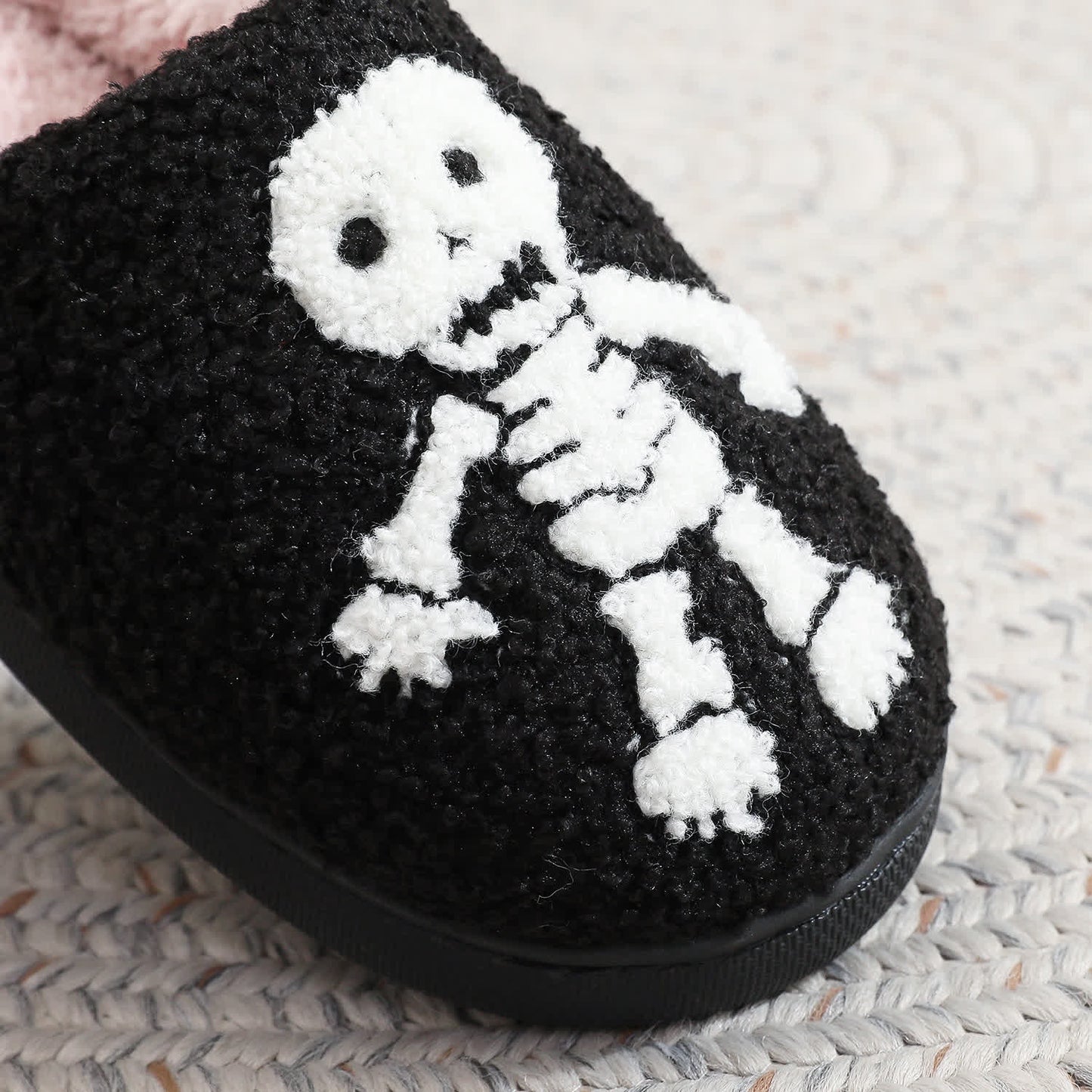Plus Size Halloween Horror Skeleton Slippers - image 7
