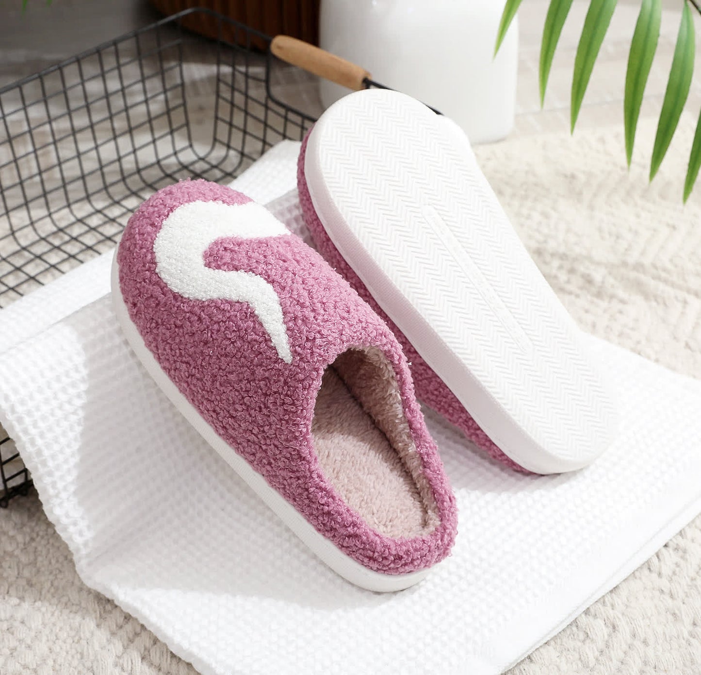Plus Size Halloween Purple Ghost Slippers - image 12