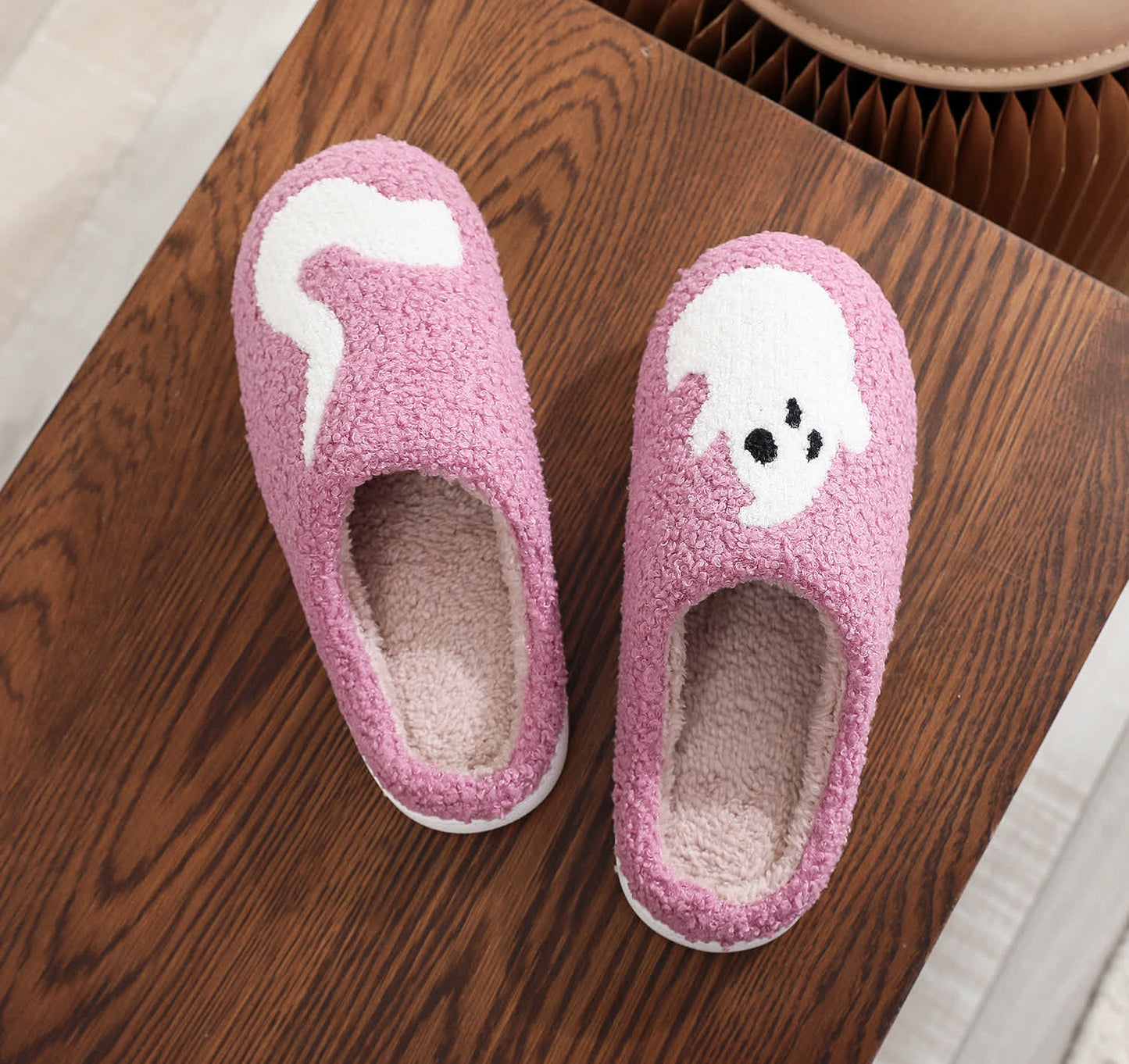 Plus Size Halloween Purple Ghost Slippers - image 10