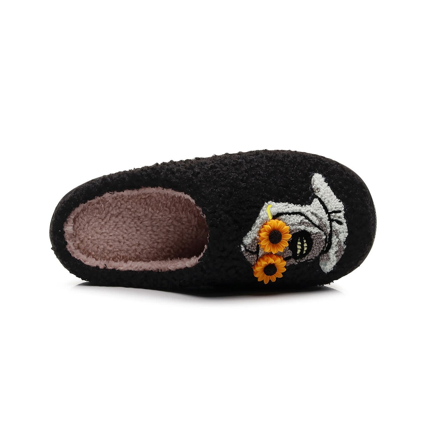 Halloween Skull Slippers with Flower Glasses - image 6