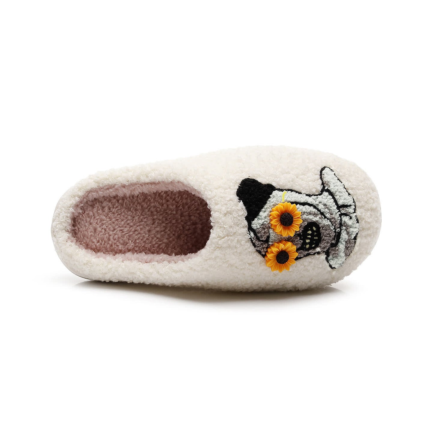 Halloween Skull Slippers with Flower Glasses - image 17