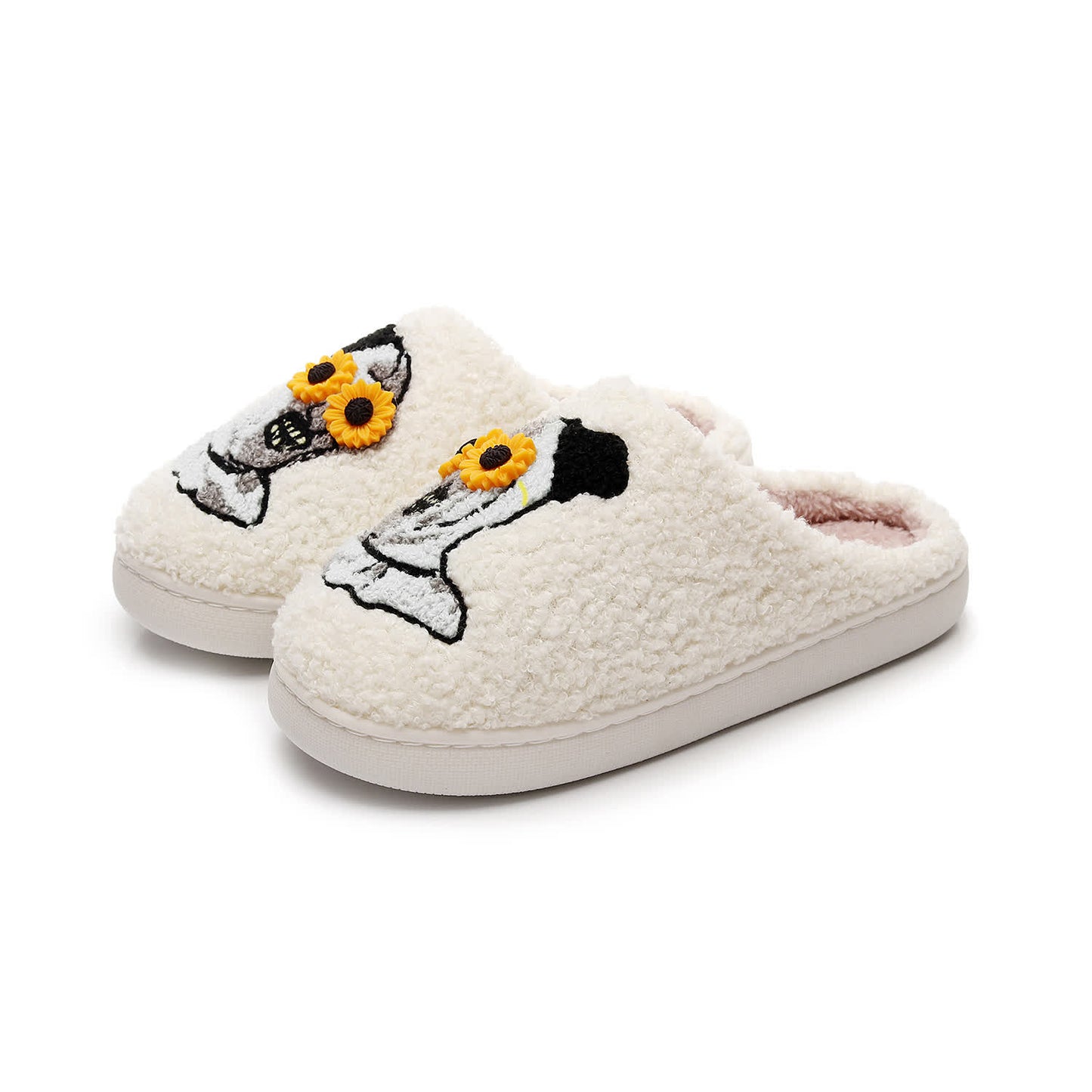 Halloween Skull Slippers with Flower Glasses - image 15