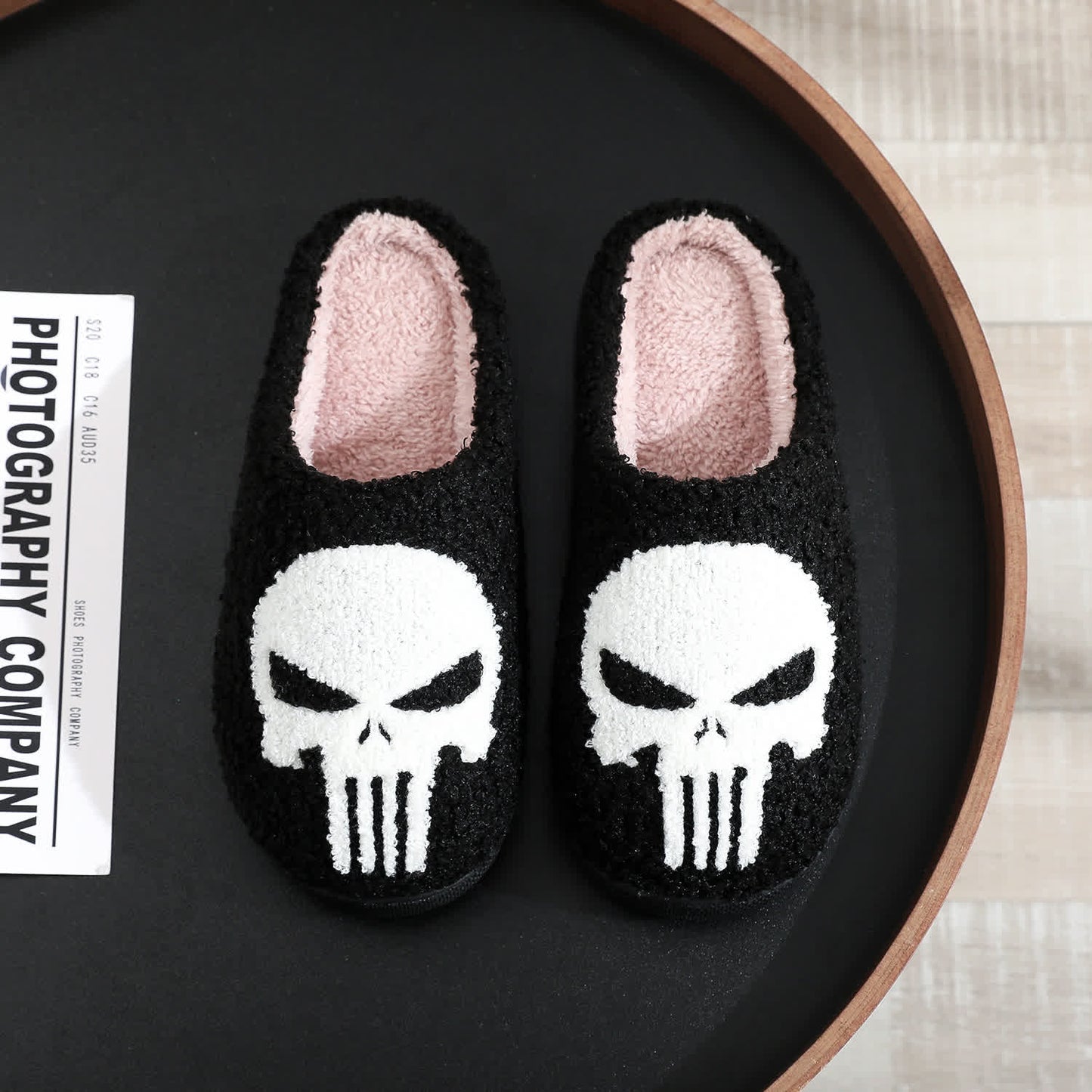 Plus Size Halloween Cartoon Skull Print Slippers - image 8