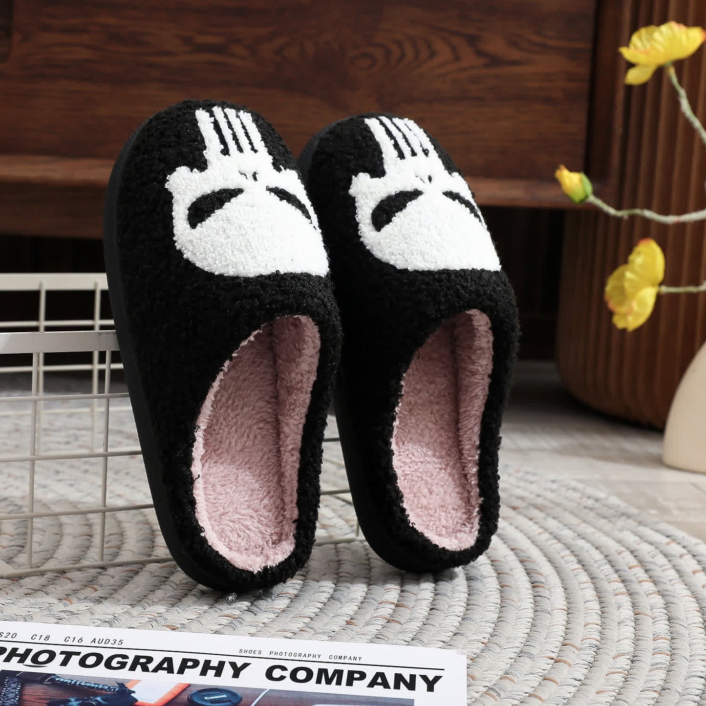 Plus Size Halloween Cartoon Skull Print Slippers - image 10