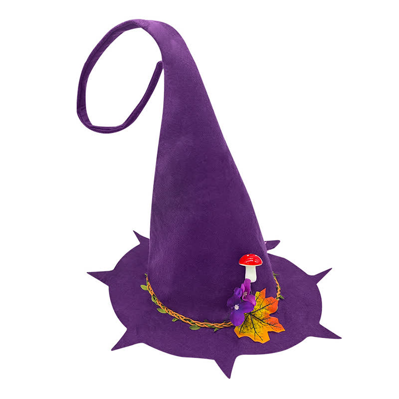 Halloween Maple Leaf Mushroom Wizard Hat - image 3
