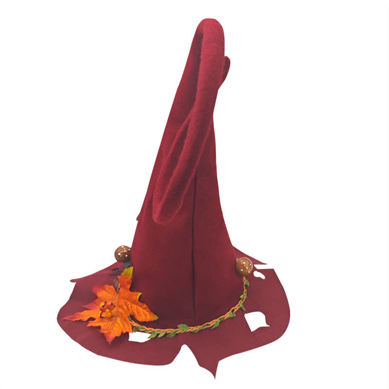 Halloween Red Leaf Wizard Hat - image 5