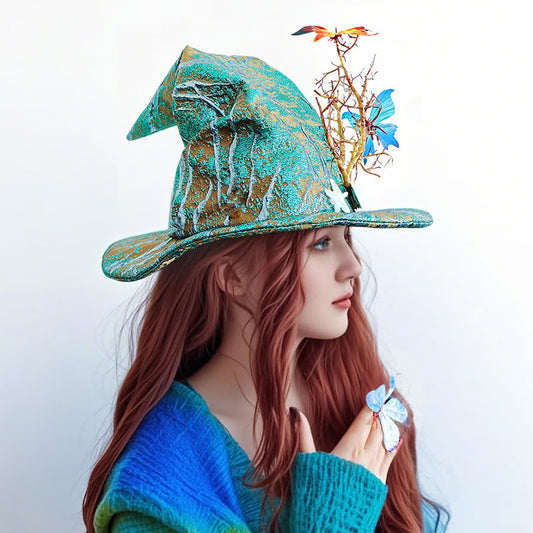 Halloween Butterfly Shell Witch Hat - image 1