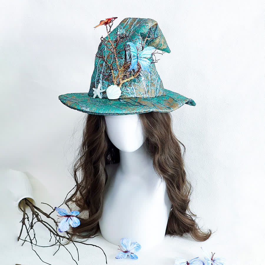 Halloween Butterfly Shell Witch Hat - image 2