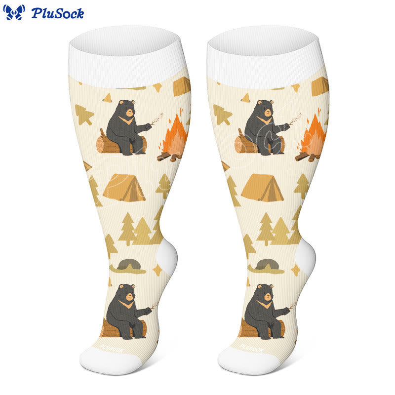 Plus Size Camping Time Compression Socks(3 Pairs) - image 4