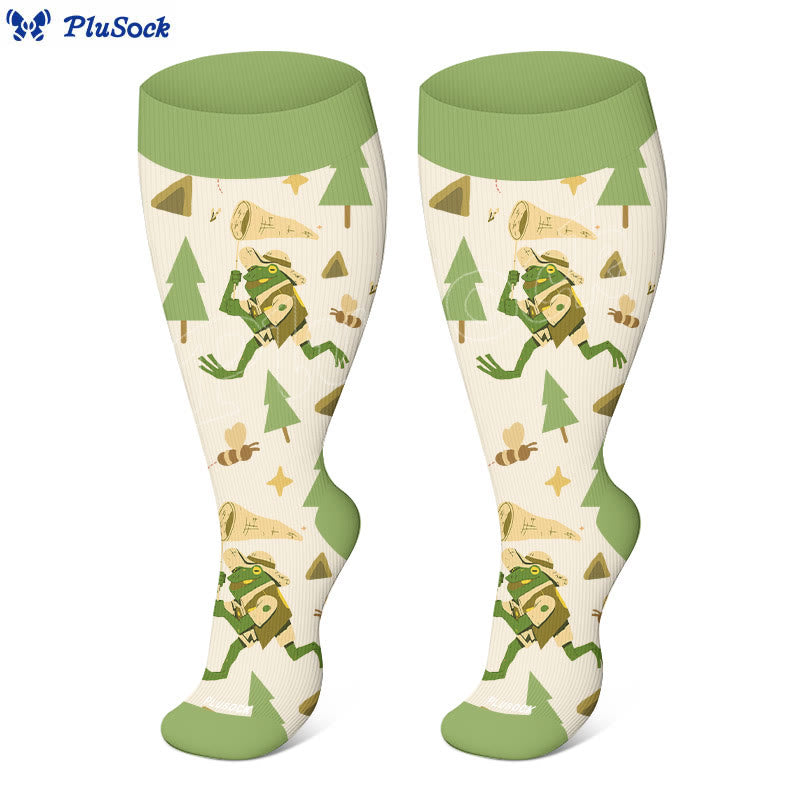 Plus Size Camping Time Compression Socks(3 Pairs) - image 3