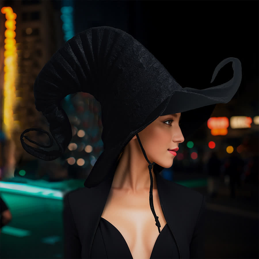 Halloween Wizard Hat with Chin Strap - image 3