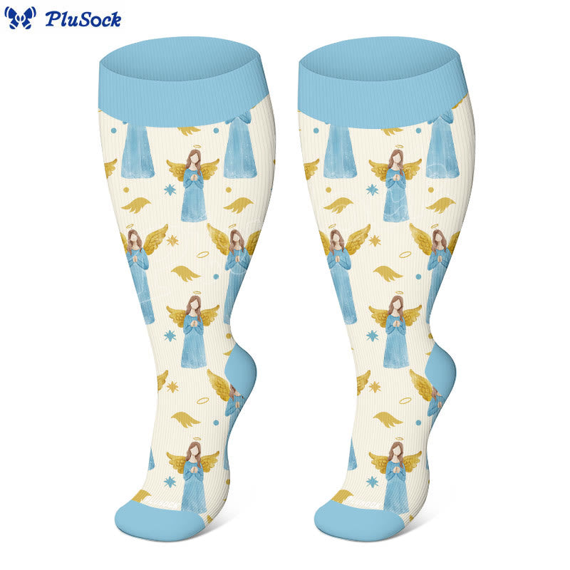 Plus Size Panda Angel Compression Socks(3 Pairs) - image 4