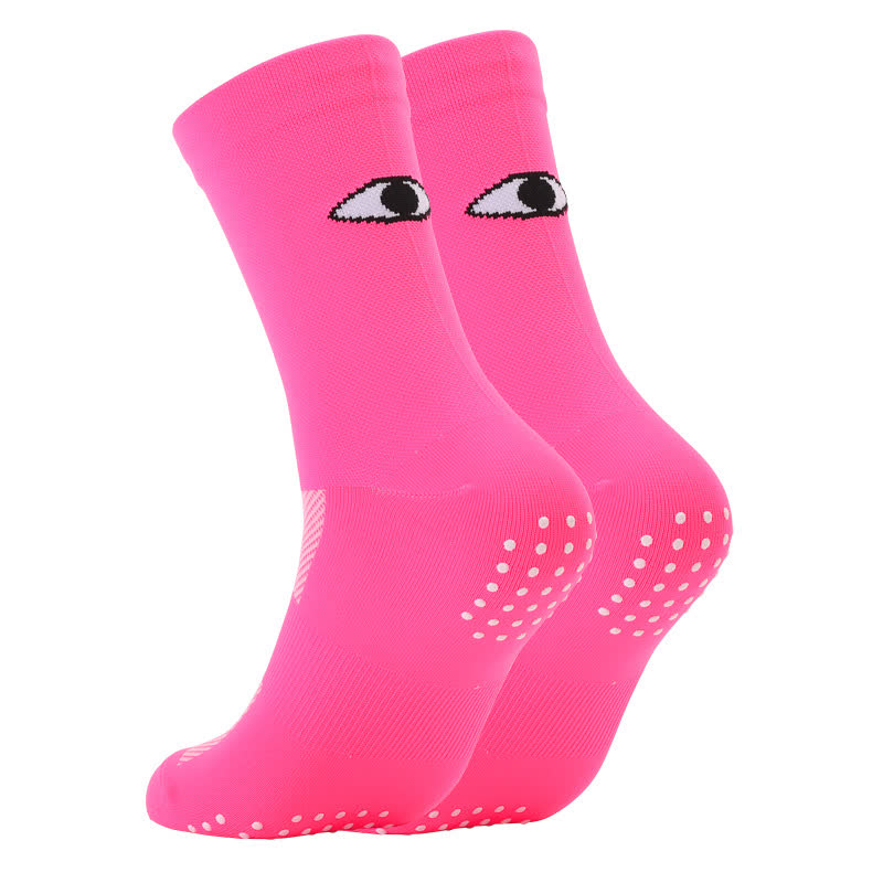 Eye Print Quarter Compression Socks(6 Pairs) - Pink - EU40-45(US7-11) - image 11