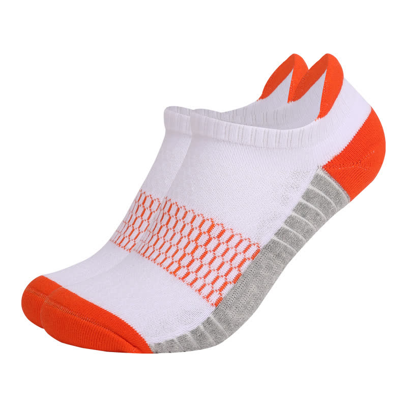 Cotton Comfy Non-slip Ankle Compression Socks(6 Pairs) - Orange - EU39-42(US6-8.5) - image 5