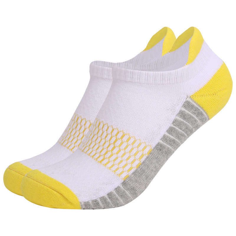 Cotton Comfy Non-slip Ankle Compression Socks(6 Pairs) - Yellow - EU39-42(US6-8.5) - image 8
