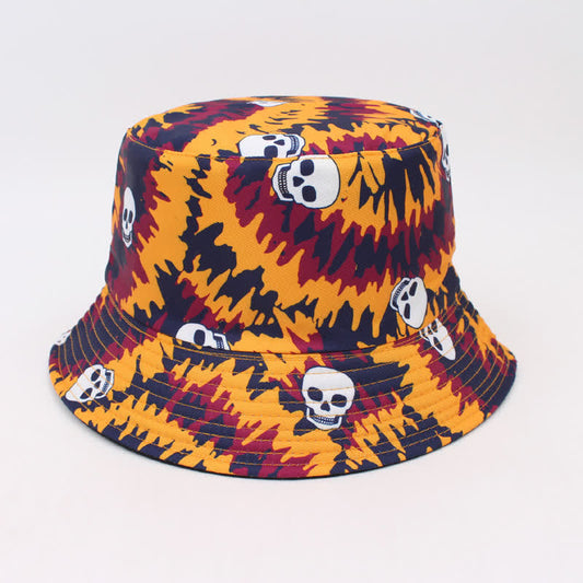 Plus Size Halloween Spooky Print Bucket Hat - A - One Size - image 1