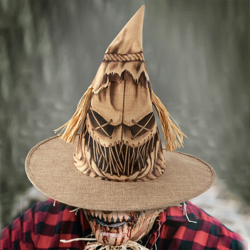 Plus Size Halloween Scarecrow Witch Hat - image 3