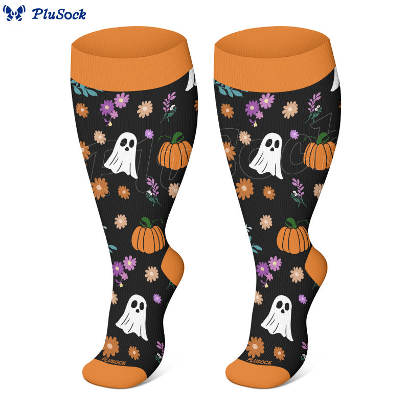 Plus Size Halloween Cute Animals Compression Socks(3 Pairs) - image 5