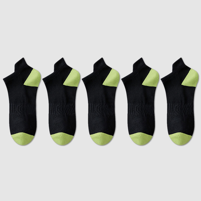 Cotton Sweat-wicking Mesh Breathable Ankle Compression Socks(5 Pairs) - image 8