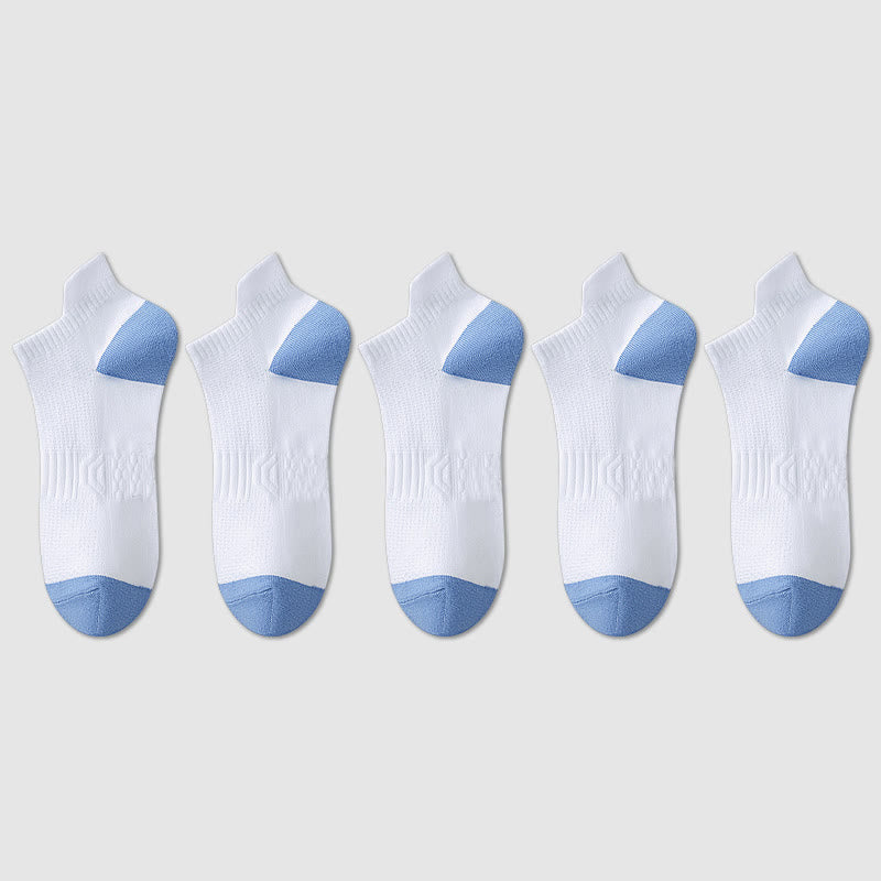 Cotton Sweat-wicking Mesh Breathable Ankle Compression Socks(5 Pairs) - image 10