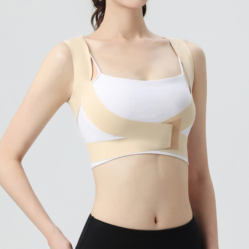 Invisible Breathable Shoulder Brace - Nude - L - image 1