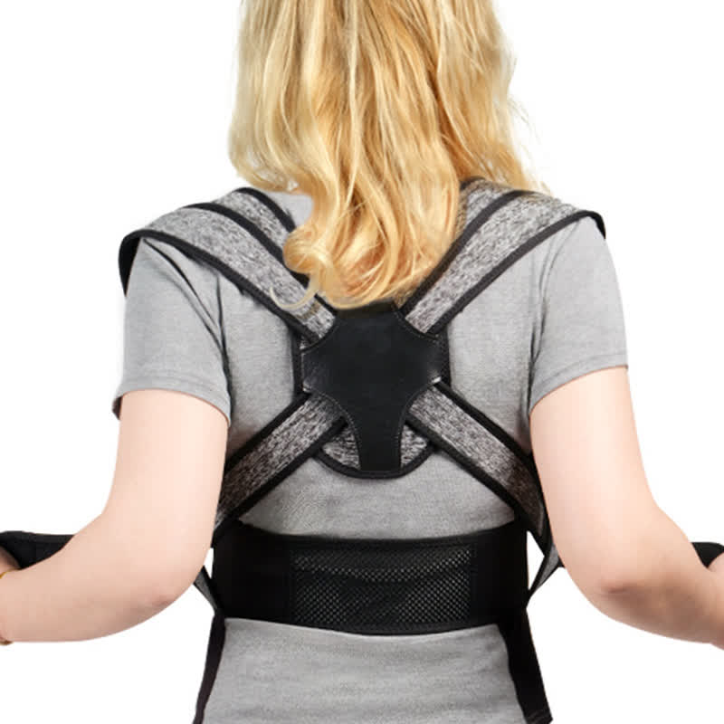 Grey Black Back Posture Corrector - image 3
