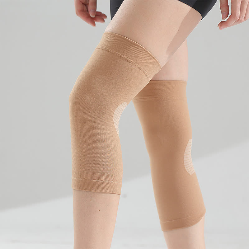 High Elastic Sports Fitness Knee Sleeves - Nude - 2XL - image 0