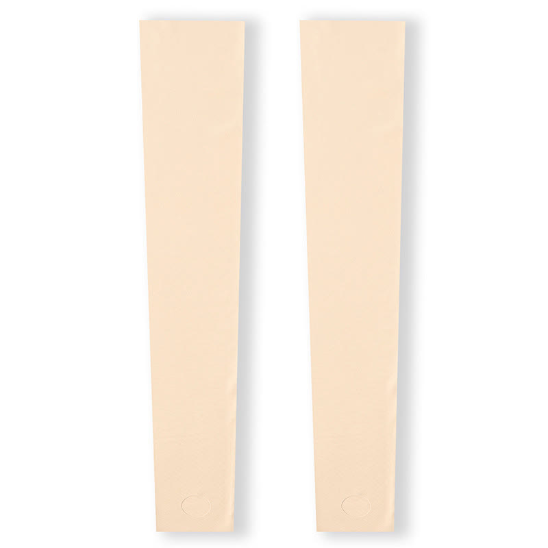 Solid Color Stirrup  Breathable Non-slip Thigh Sleeves - Nude - XL - image 10