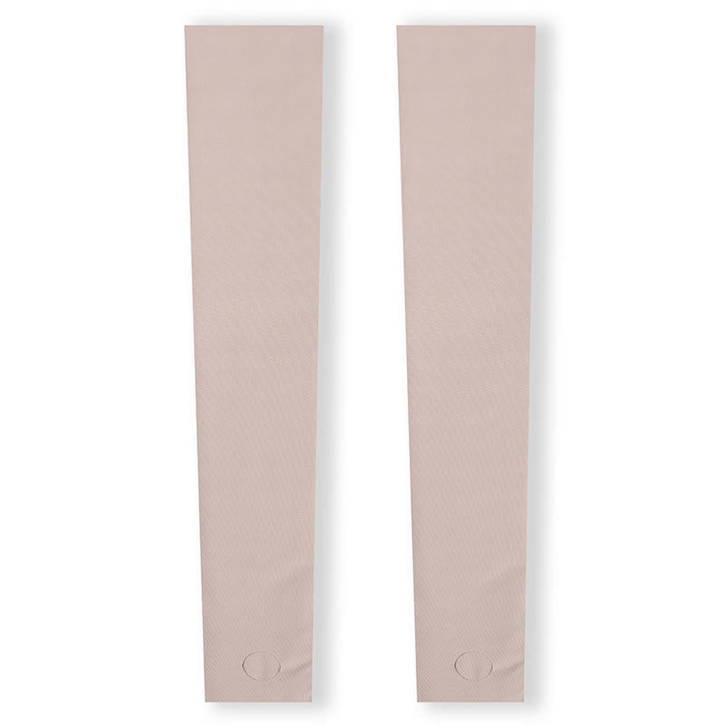 Solid Color Stirrup  Breathable Non-slip Thigh Sleeves - Camel - XL - image 7