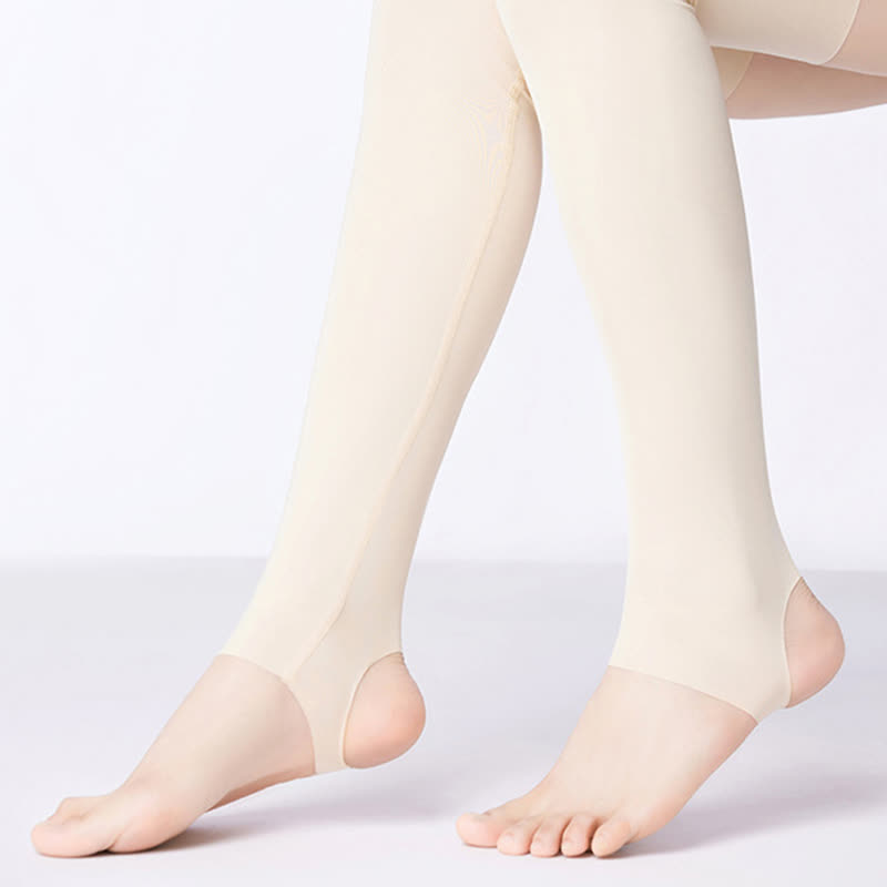 Solid Color Stirrup  Breathable Non-slip Thigh Sleeves - image 3
