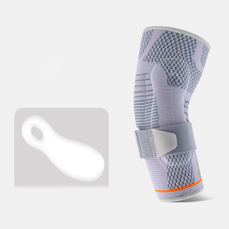 3D Knitted Silicone Elbow Sleeves - Grey - XL - image 11