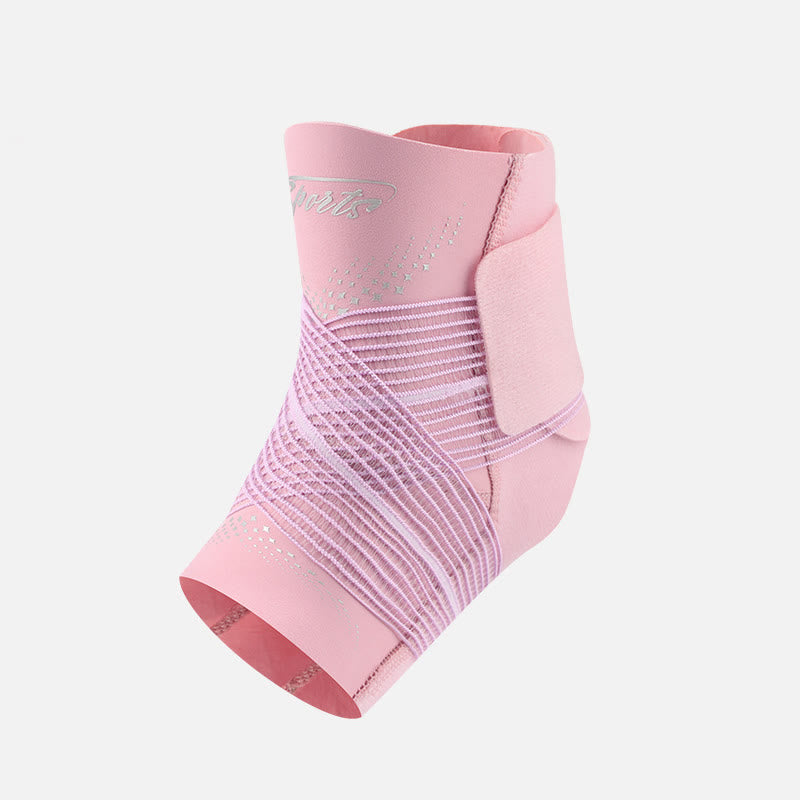 Adjustable Velcro Straps Ankle Support Braces - Pink - XL - image 8