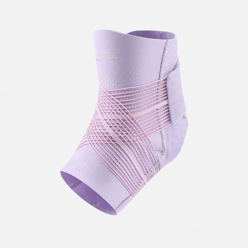 Adjustable Velcro Straps Ankle Support Braces - Purple - XL - image 10