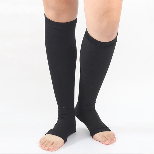 Plus Size Seamless Comfort Compression Socks(4 Pairs) - Black - EU36-42(US3-8.5) - image 0