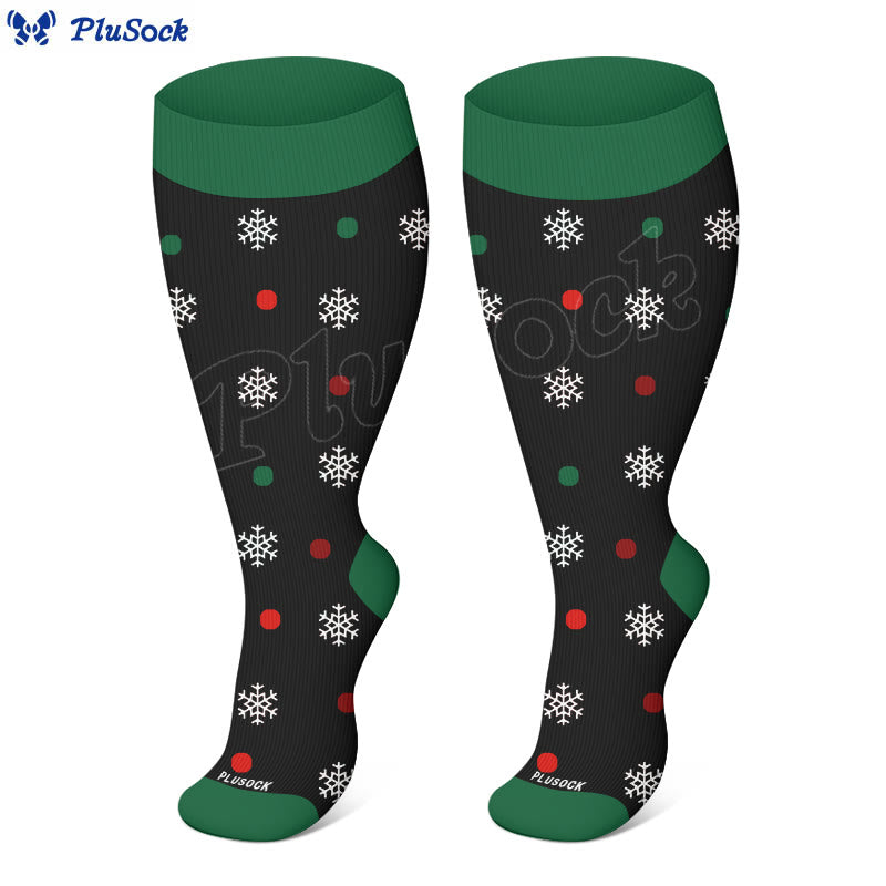 Plus Size Christmas Cute Cats Compression Socks(3 Pairs) - image 3
