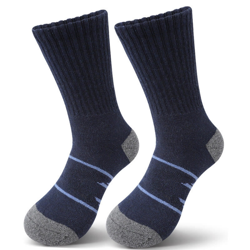 Plus Size Line Quarter Socks(4 Pairs) - Navy Blue - EU36-42(US3-8.5) - image 4