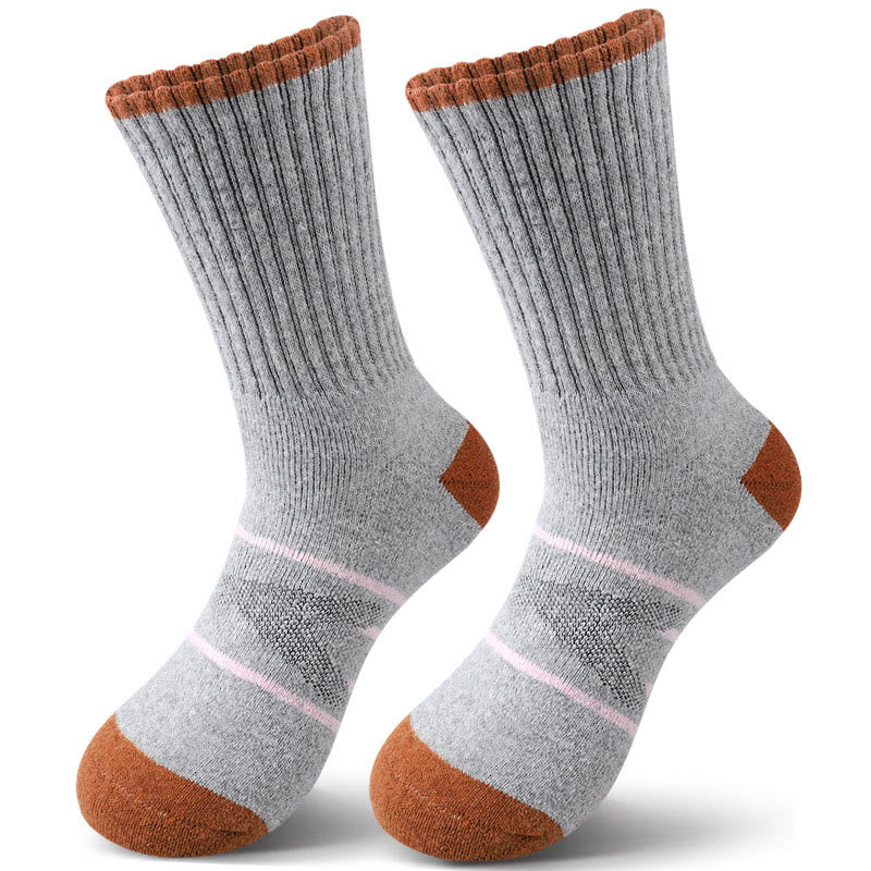 Plus Size Line Quarter Socks(4 Pairs) - Light Gray - EU36-42(US3-8.5) - image 5