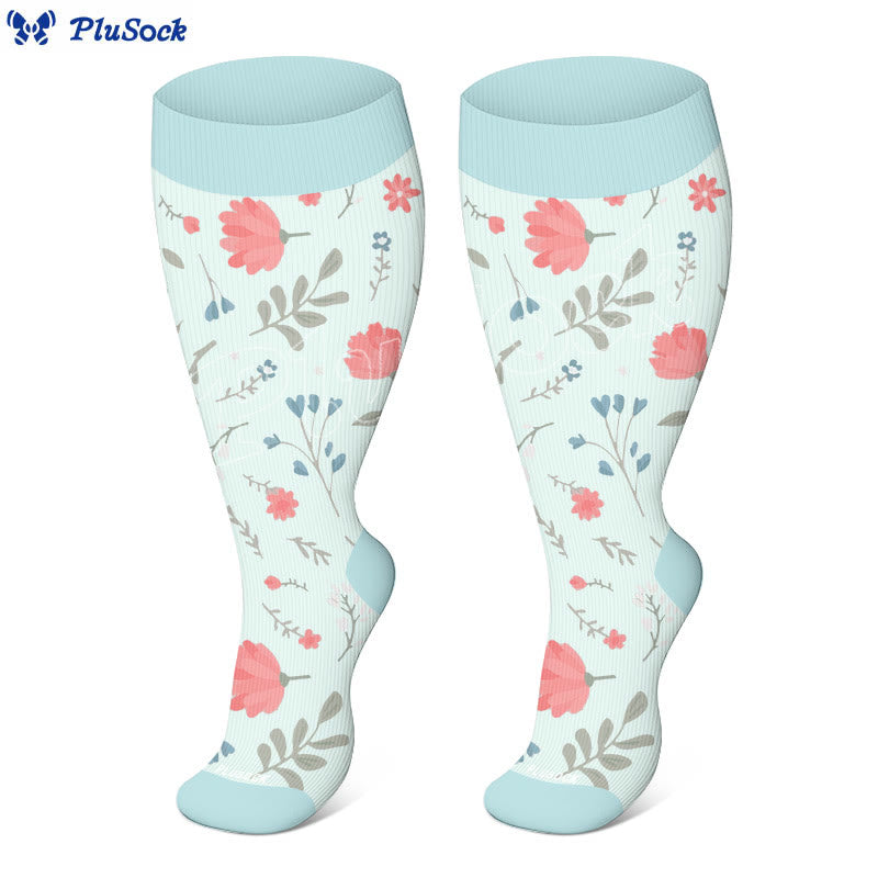 Plus Size Garden Poise Compression Socks(3 Pairs) - image 3