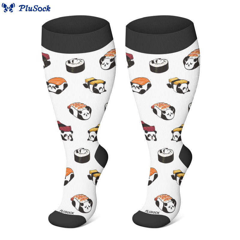 Plus Size Sushi Compression Socks(3 Pairs) - image 3