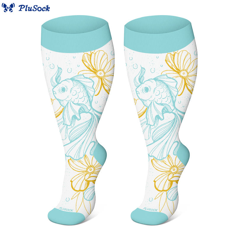 Plus Size Lucky Days Compression Socks(3 Pairs) - image 4
