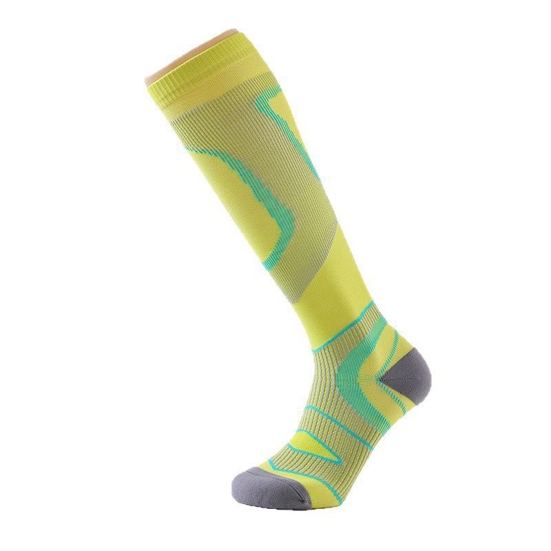 Sport Fitness Compression Socks(3 Pairs) - Light Green - L/XL - image 5