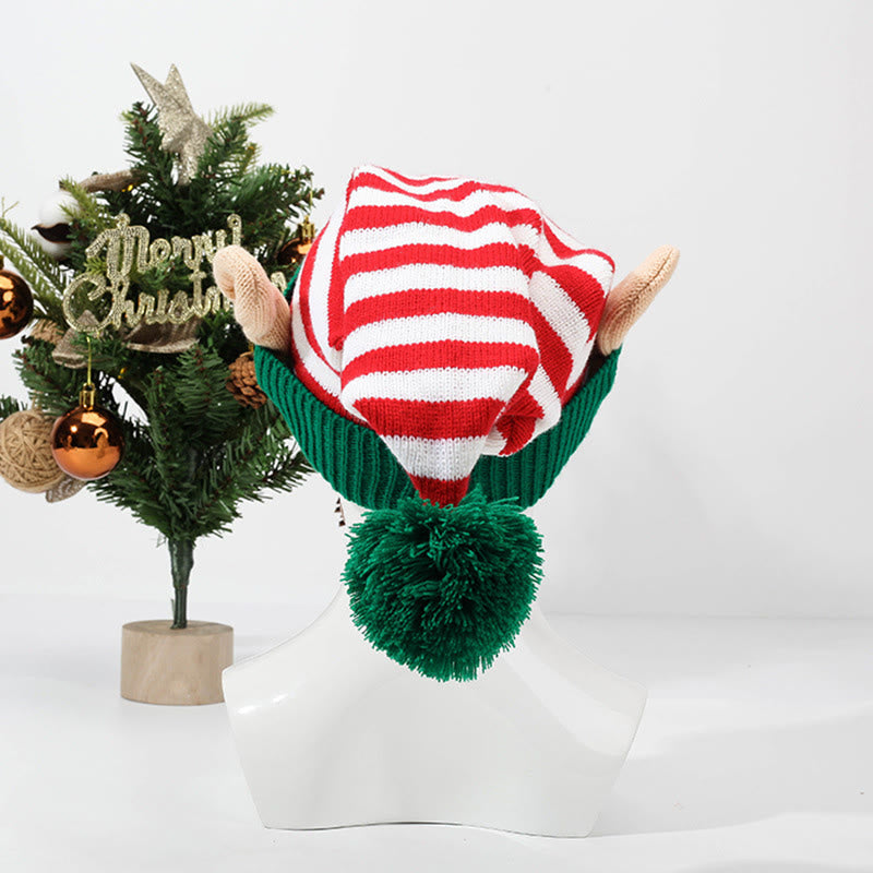 Plusock Red Green Stripes Beanie - image 3
