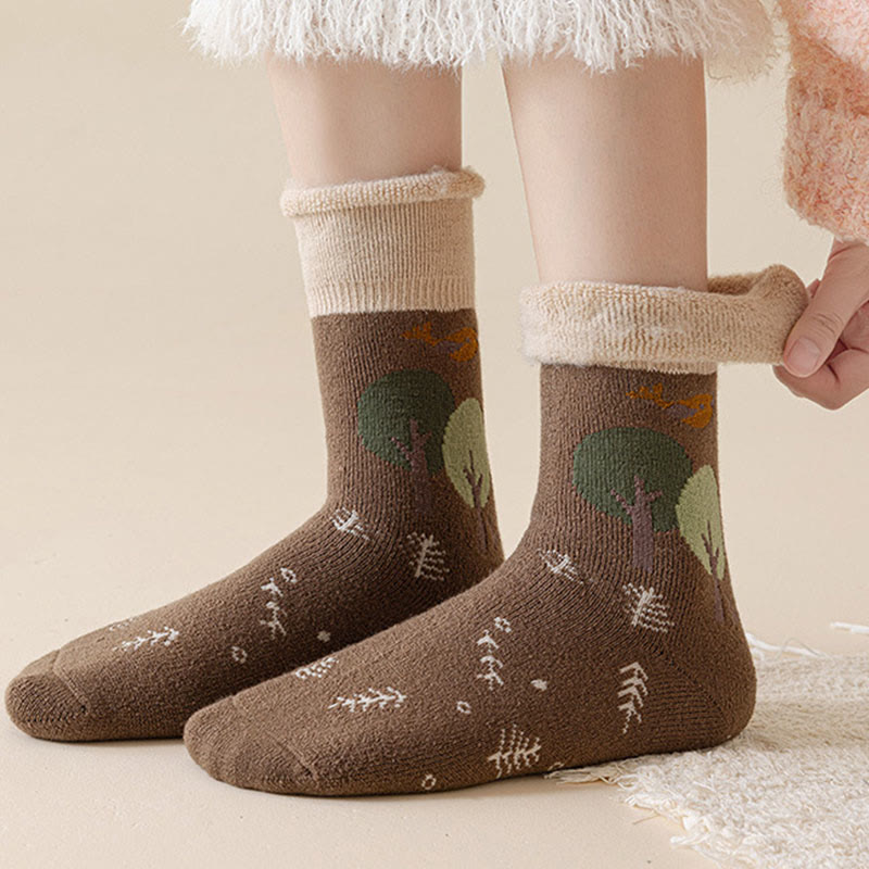 Plusock Cute Cartoon Quarter Socks(5 Pairs) - image 4